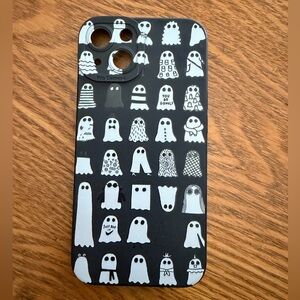 Black Ghost Pattern Phone Case